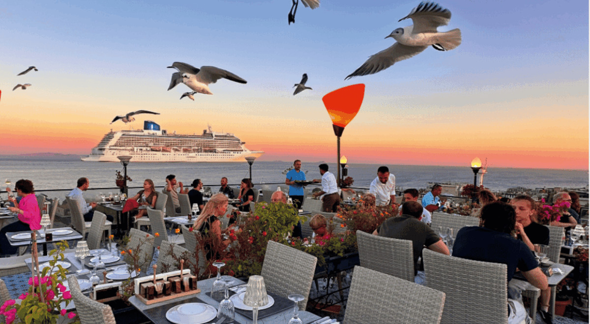 sunset in Istanbul